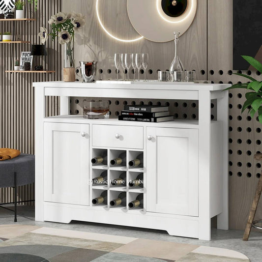 William Bar Cabinet with Wine Storage
