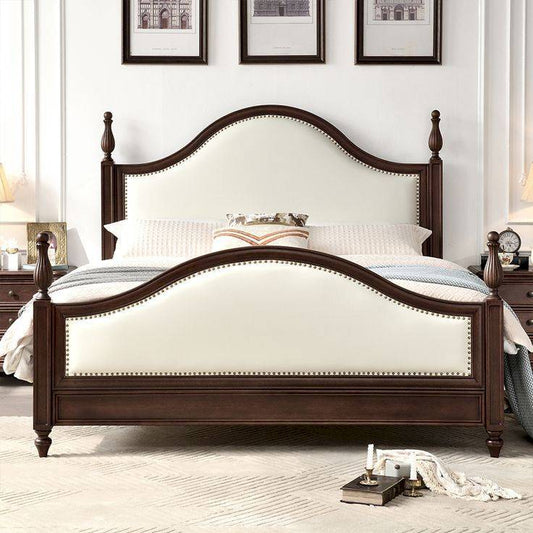 Antique Upholstred wooden Bed