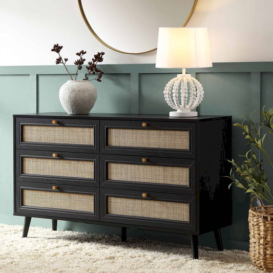 Cornette Rattan Six Drawer Chest of Drawers