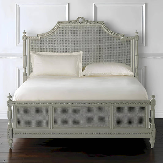 Vintage French Rattan Bed