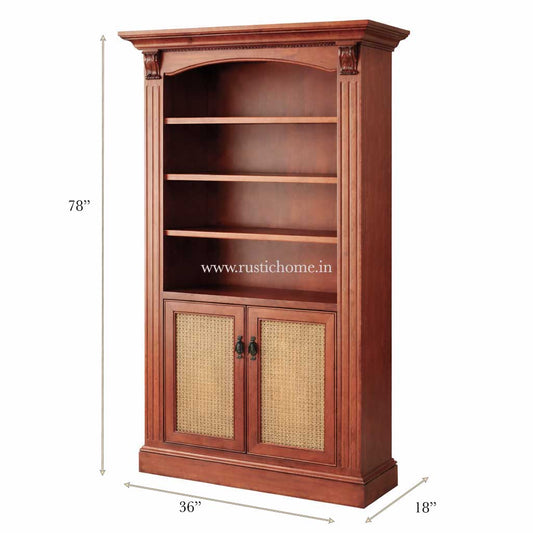 Aurewood Rattan Book Cabinet