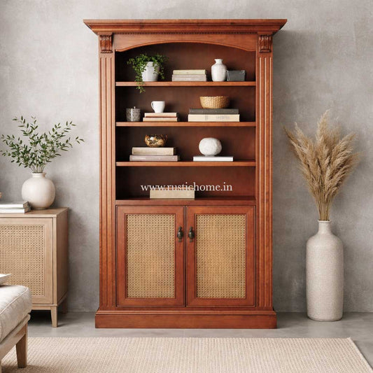 Aurewood Rattan Book Cabinet