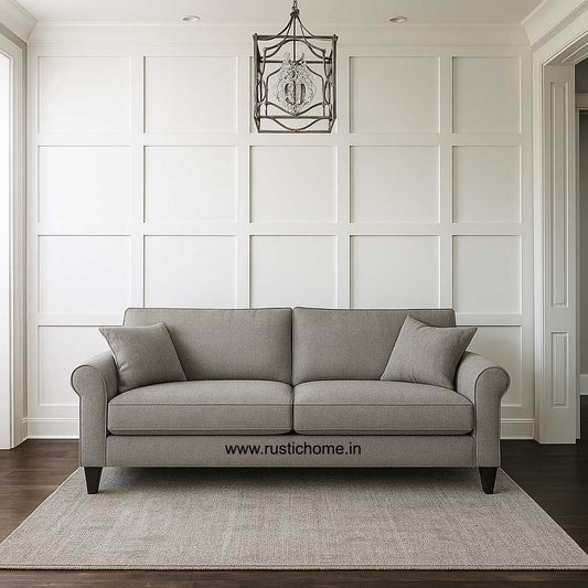 Jakmen Fabric Linen Three seater Sofa