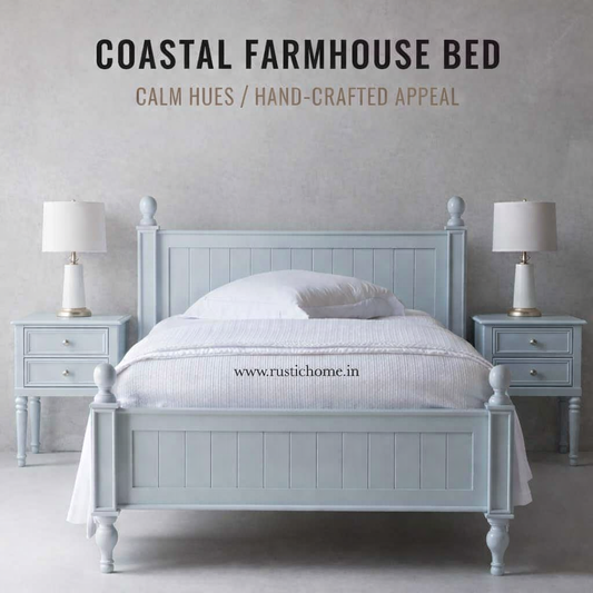 Coastal Farmhouse Bed