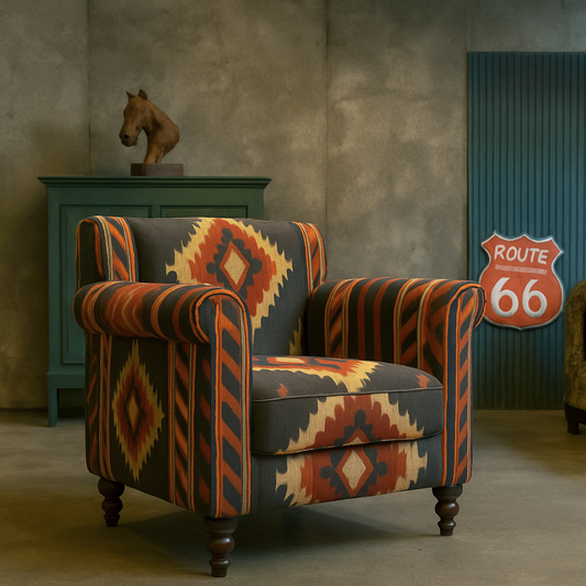 Cairo Rug Printed Accent Chair