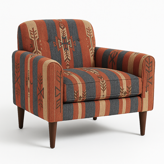Cairo Rug tribal Printed Accent Chair