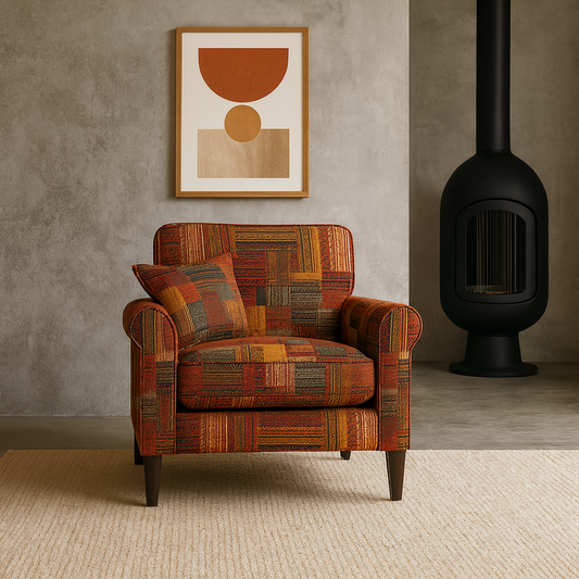 Seawalk Rustic Patchwork Accent Chair