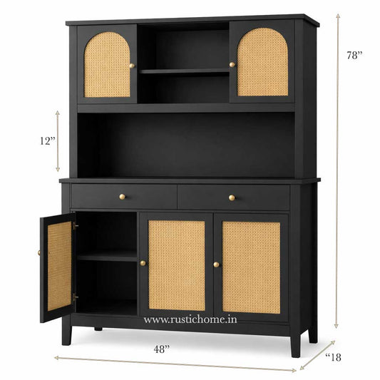 Fieldwood Rattan Hutch Cabinet