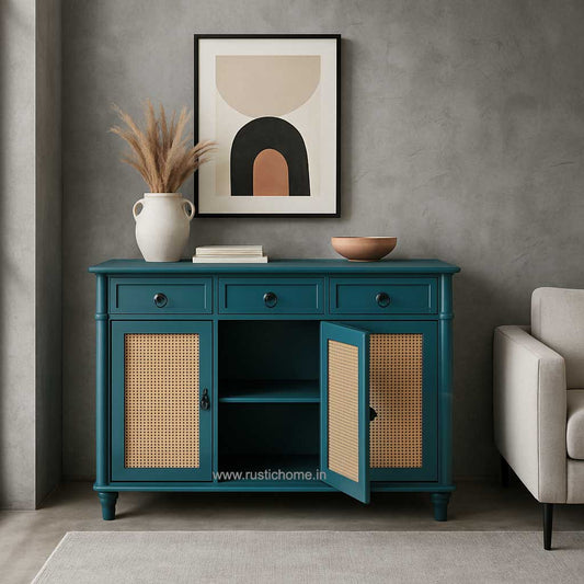 Nordic Rattan Storage Cabinet