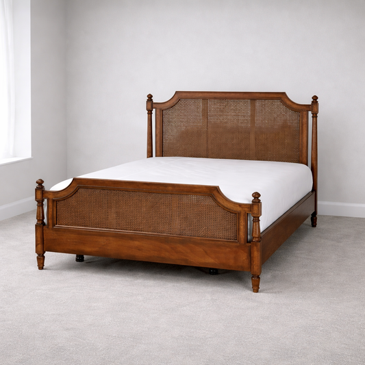 Walnut Cane Bed
