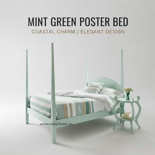 Mint Green Poster Bed