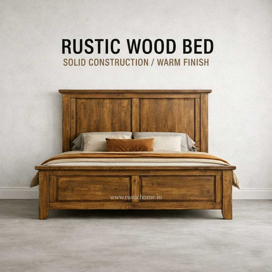 Rustic Wood Bed