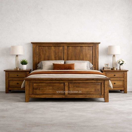Rustic Wood Bed