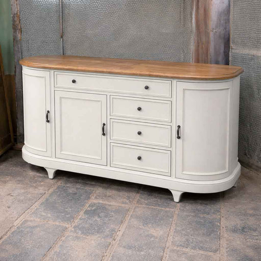 Rustic bloom Carved Storage Cabinet