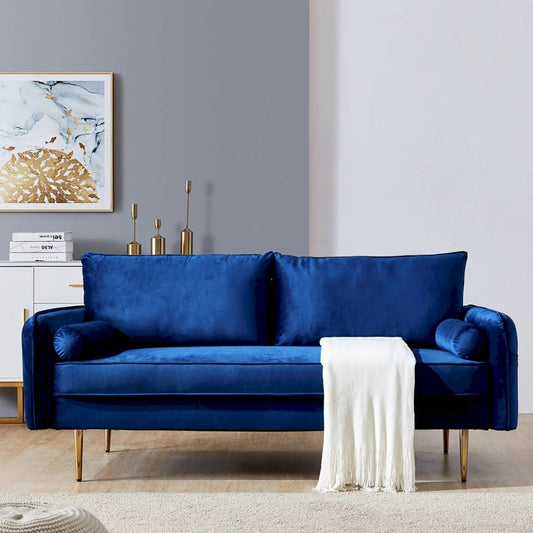 Rowland suede Square Arm Sofa
