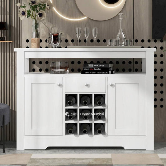 William Bar Cabinet with Wine Storage