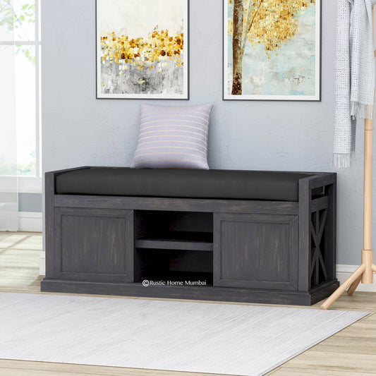 Barcelona  Storage Bench With Cushion