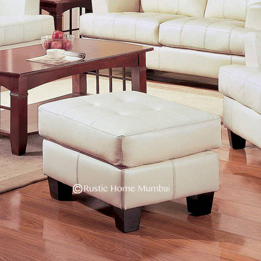 Alderson Faux Leather Standard Ottoman