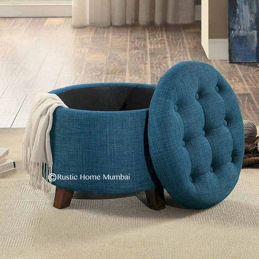 Mariposa Round Storage Ottoman