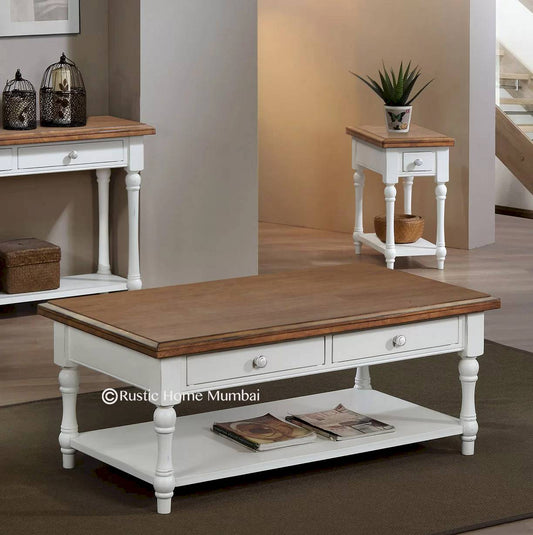 Wooden Carved legs Coffee Table