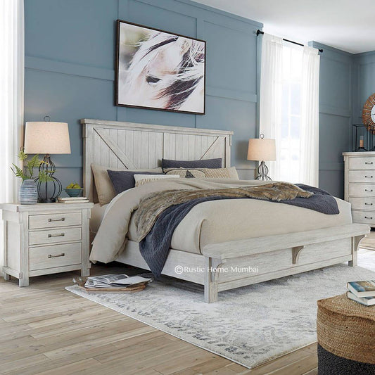 Marcus Solid wood Bed