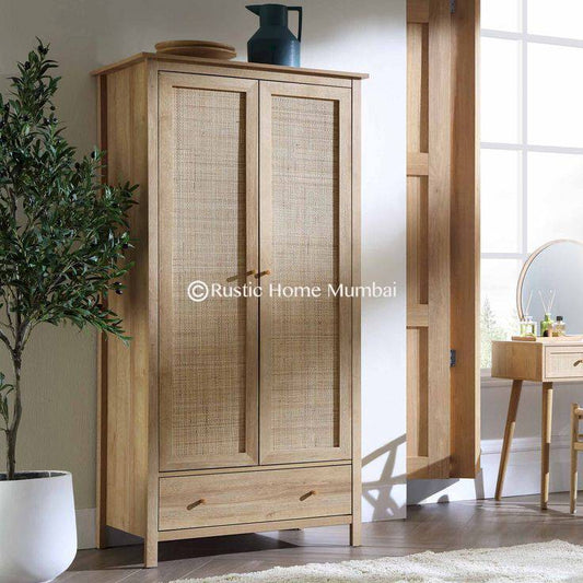 Alexian 2 Door Rattan  Wardrobe