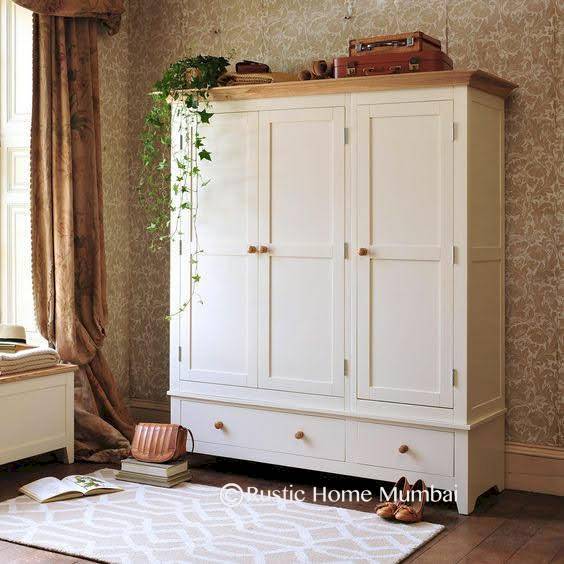 Bauman 3 Door Wardrobe – Rustic Home