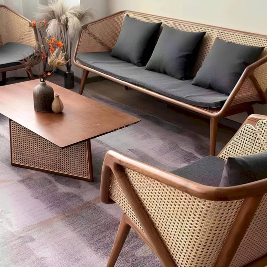 rattan sofa set 3+2+1