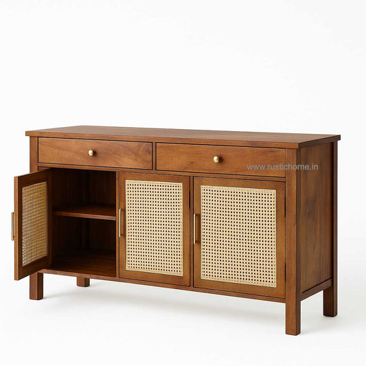 CasaCraft Rattan Storage Cabinet