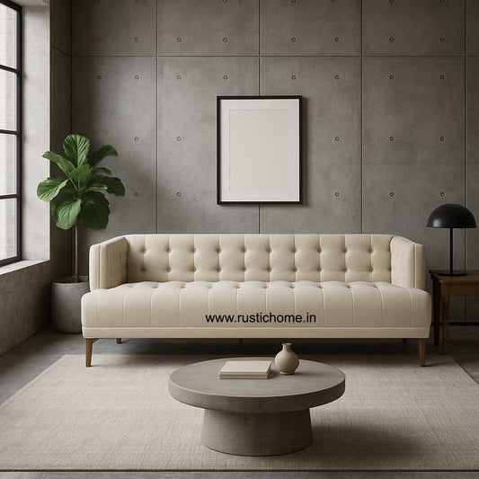 Soho Luxury Mid Century Fabric Three Seater sofa