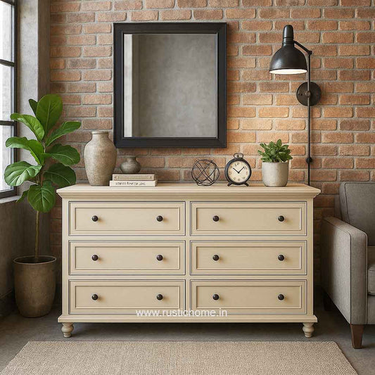 Castillo Beige Chest of Drawers