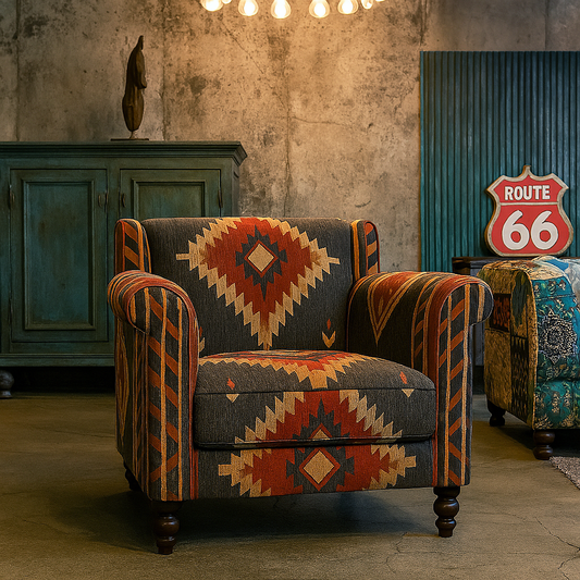 Cairo Rug  Printed Accent Chair