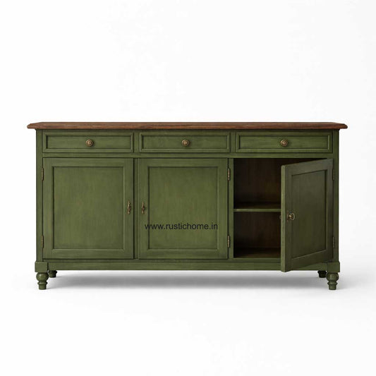 Nest Olive Green Storage Cabinet