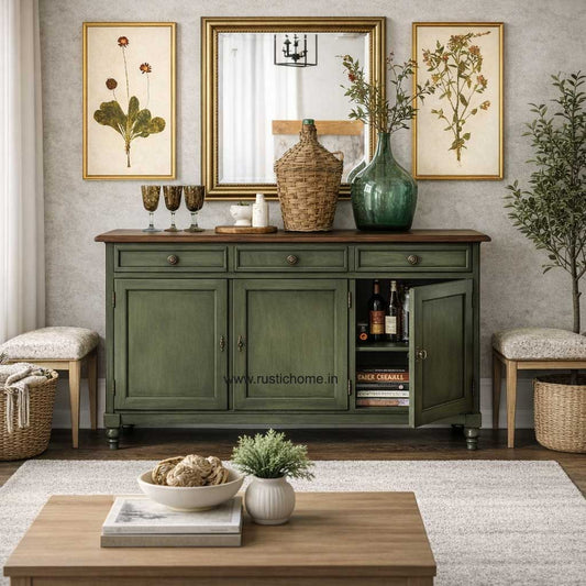 Nest Olive Green Storage Cabinet