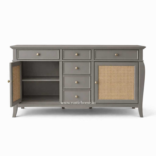 Novara Rattan Storage Cabinet