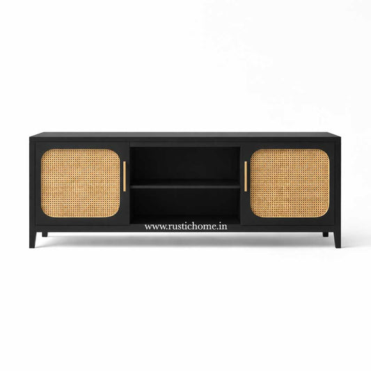 Woodmont Rattan Tv Cabinet