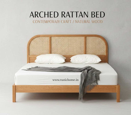 Arched Rattan Bed