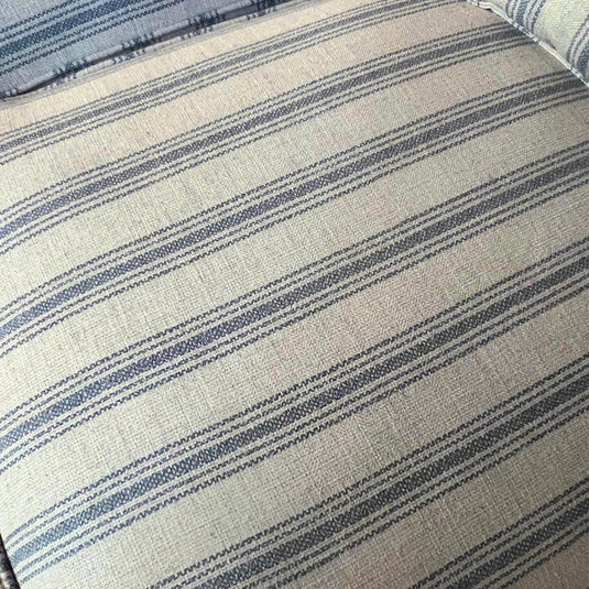 Blakeney Blue Stripe Printed Three Seater Sofa