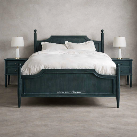 Deep Teal Poster Bed
