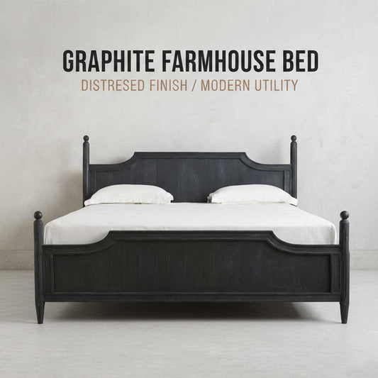 Graphite Farmhouse Bed